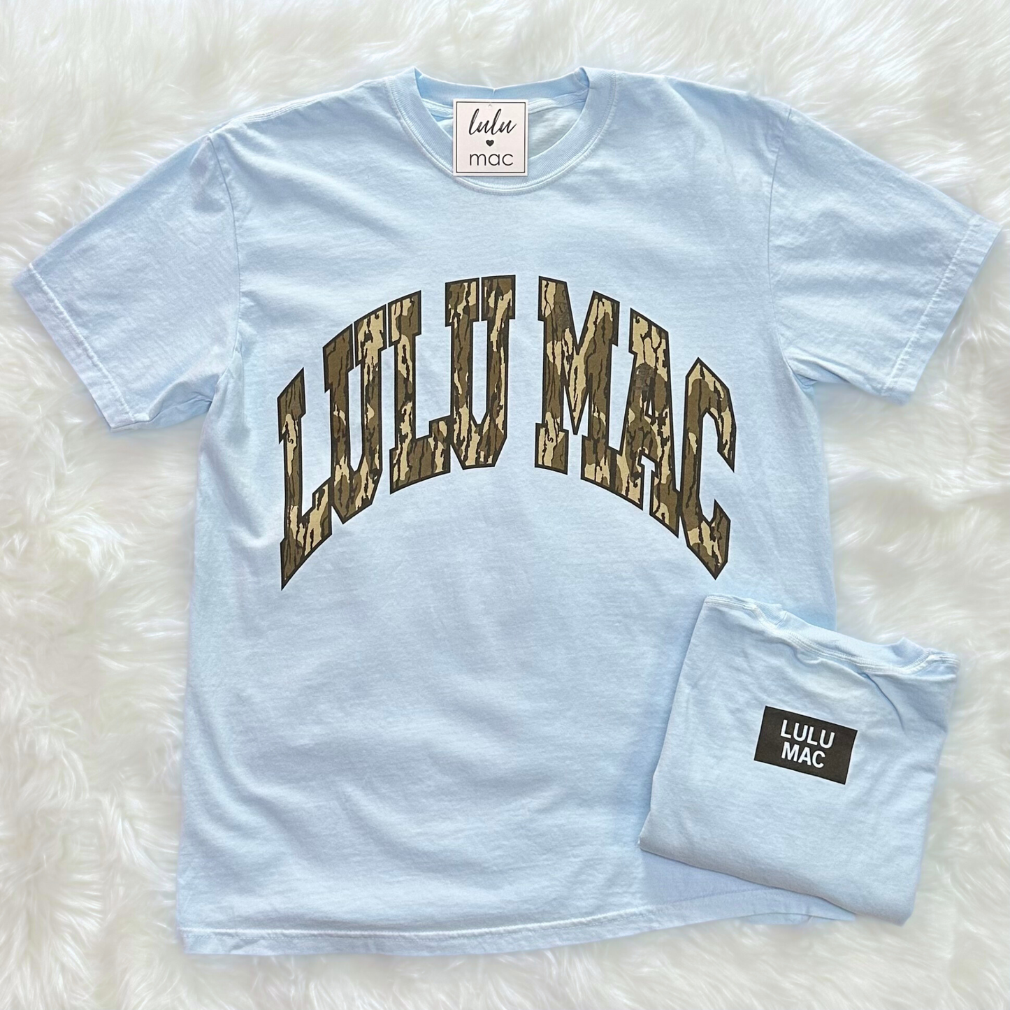 Lulu Mac Bottomland Tee CHAMBRAY