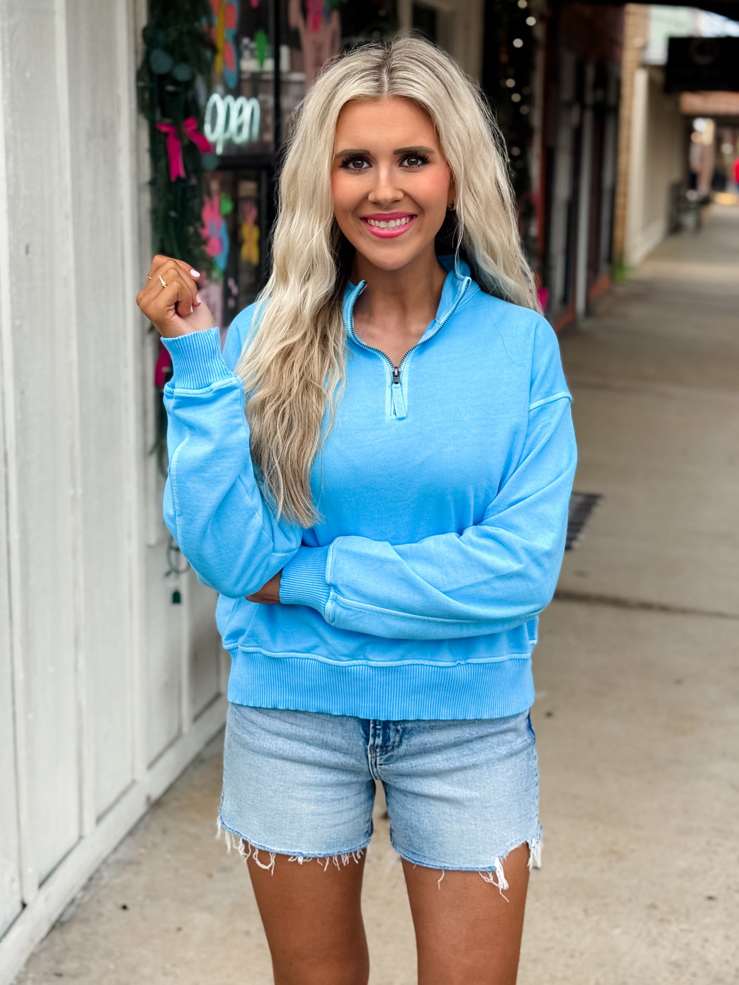 Count Me In Pullover BLUE