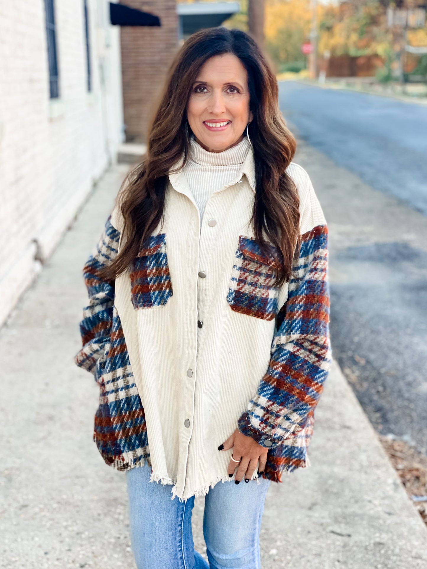 Fall Mixer Corduroy Shacket