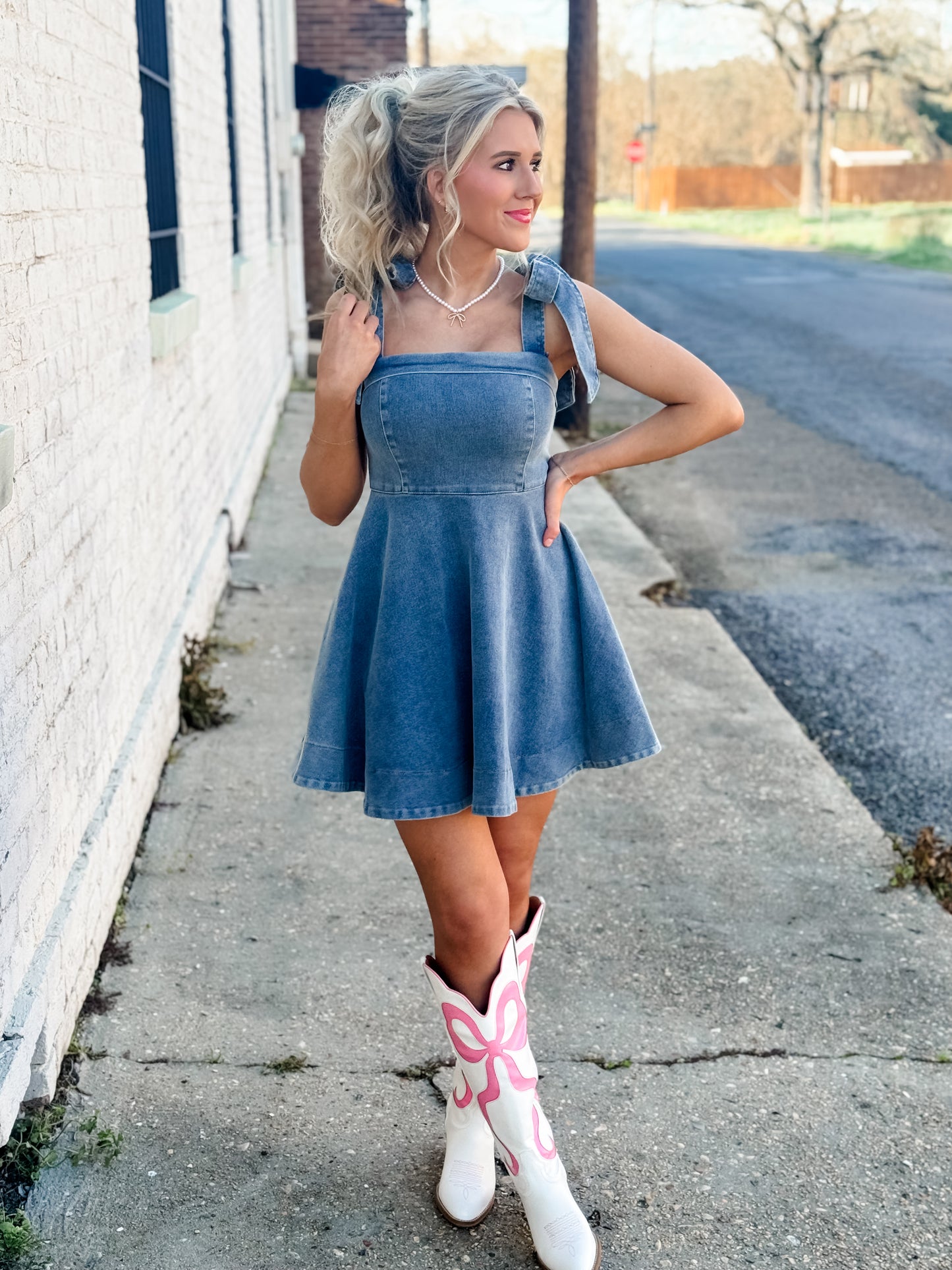 Miss Me More Denim Dress