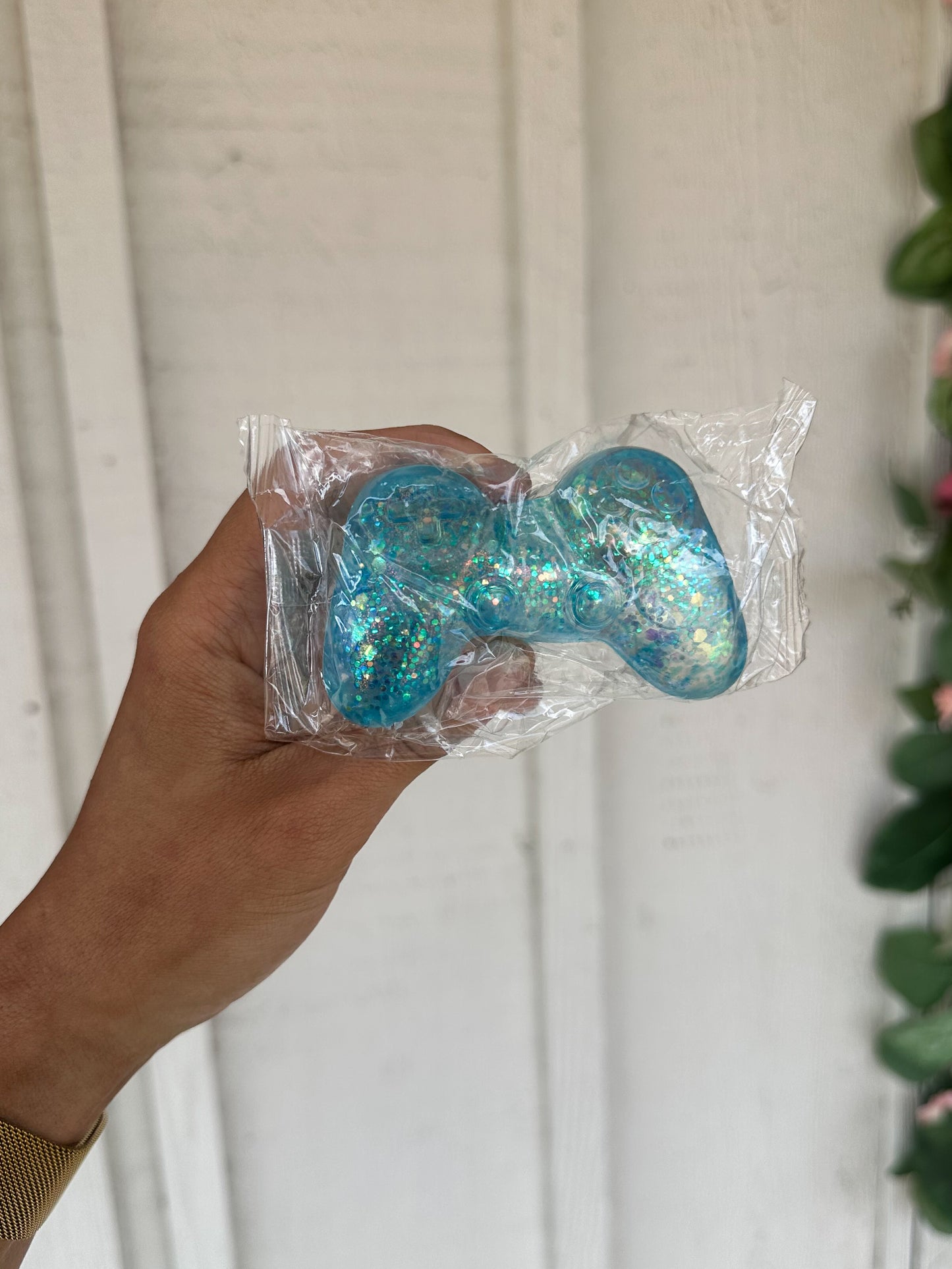 Glitter Controller Squishy BLUE