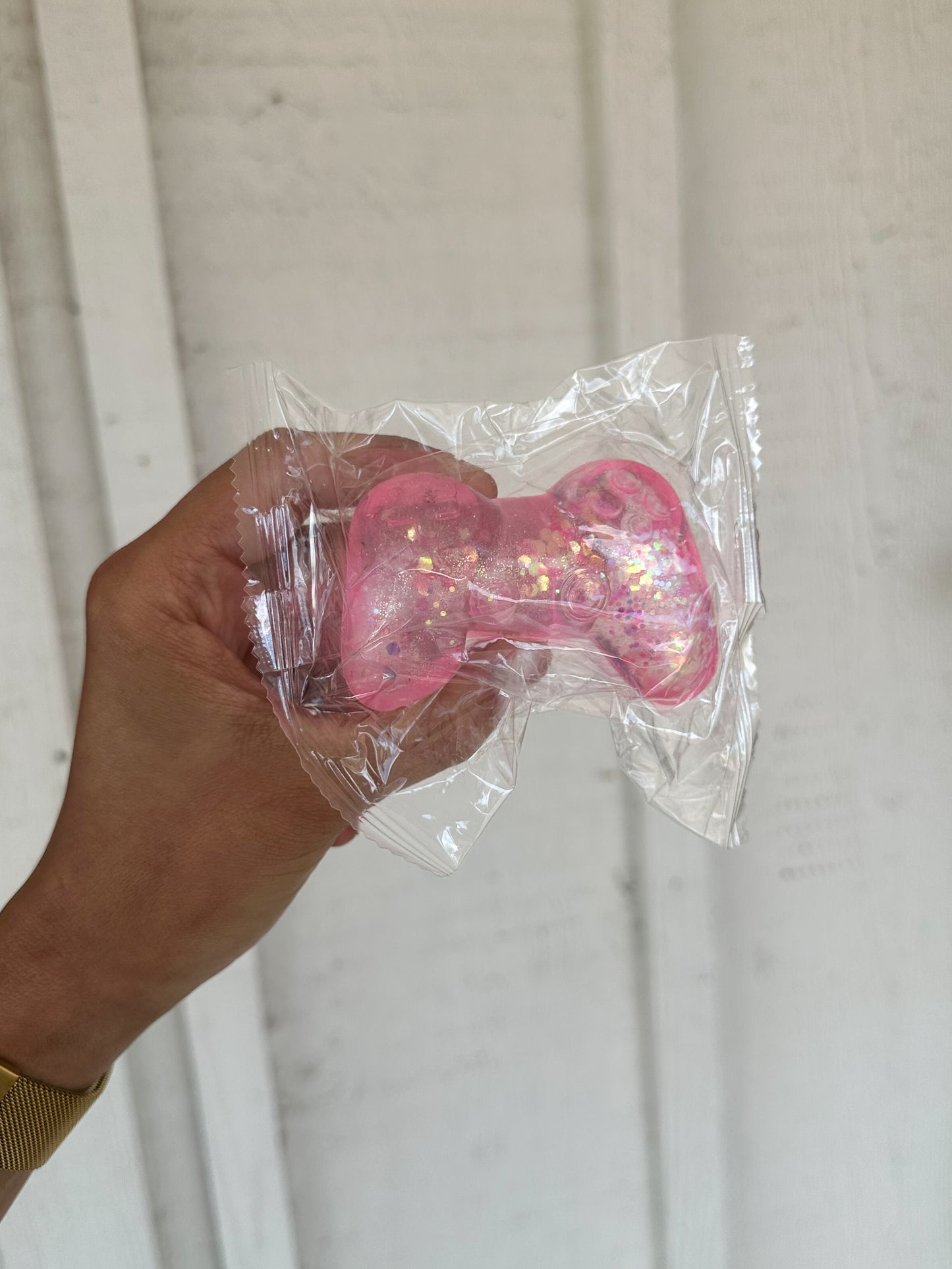 Glitter Controller Squishy PINK
