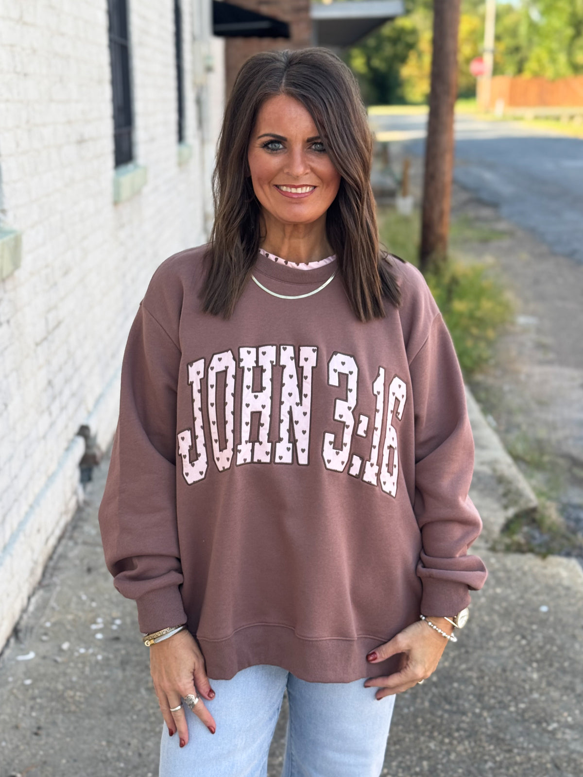 John 3:16 Heart Sweatshirt