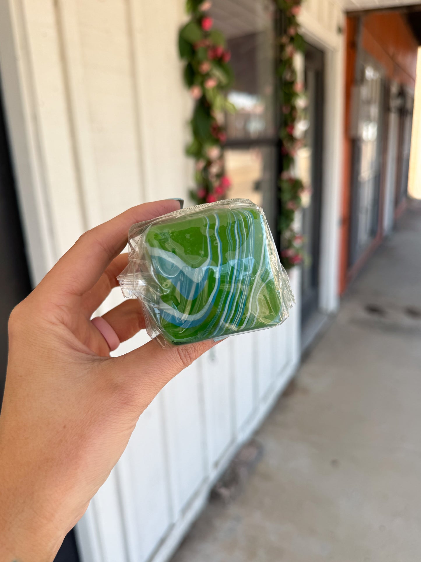 Stress Cube Squishy GREEN/BLUE