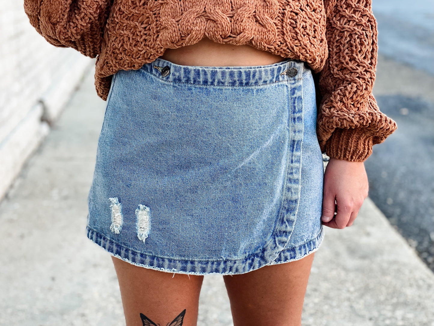 Venture Out Denim Skirt