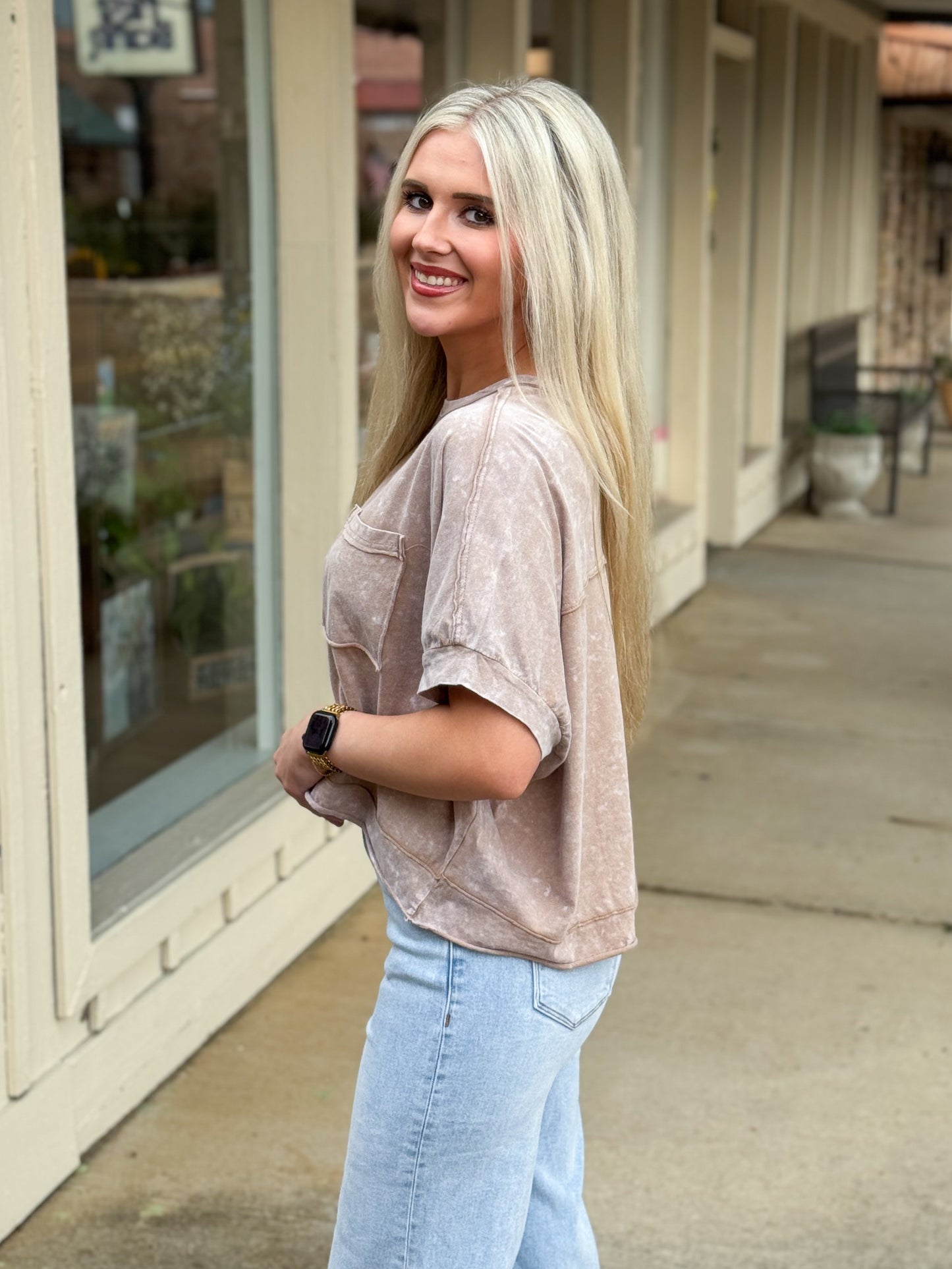 Count Me In Top TAUPE