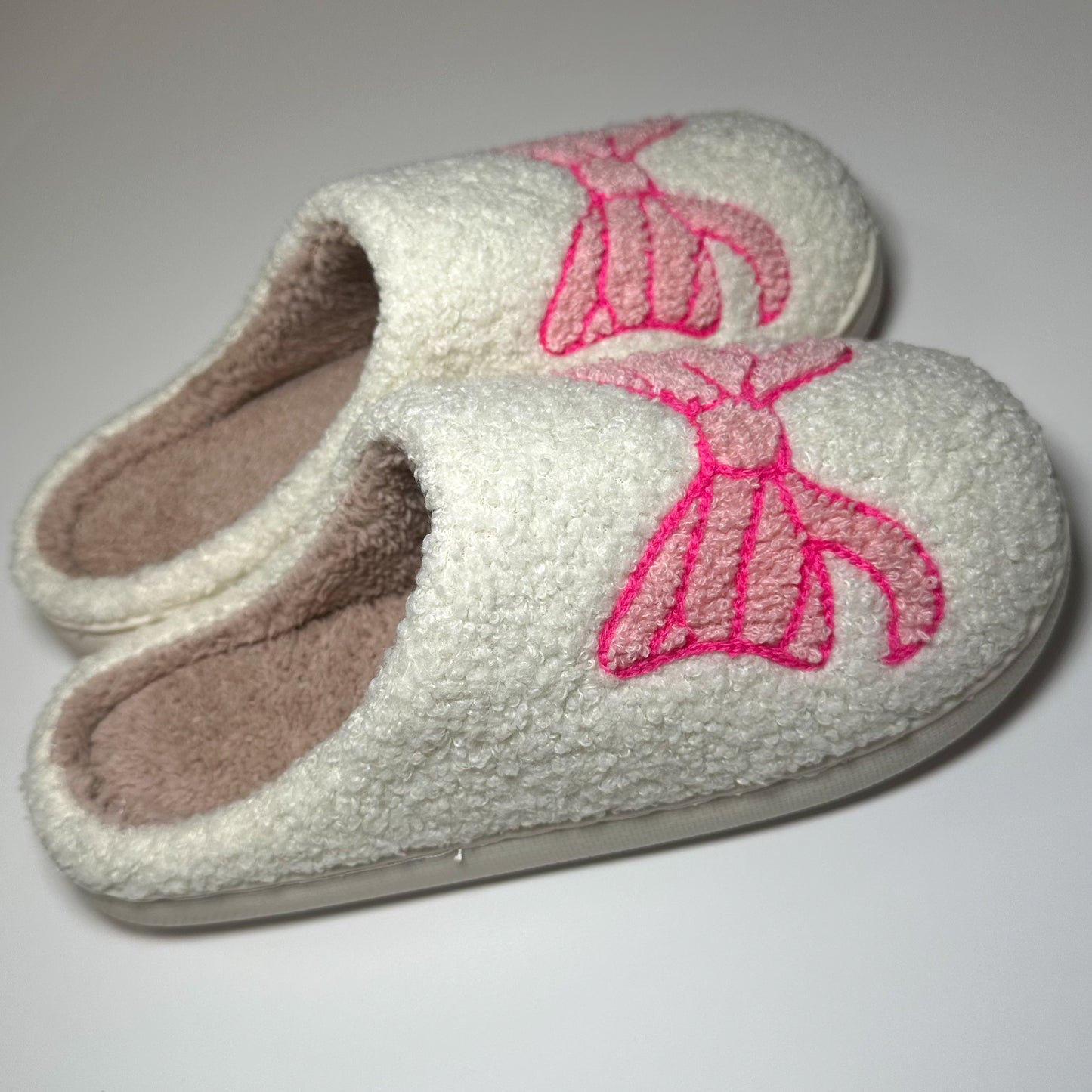 Pink Bow Slipper