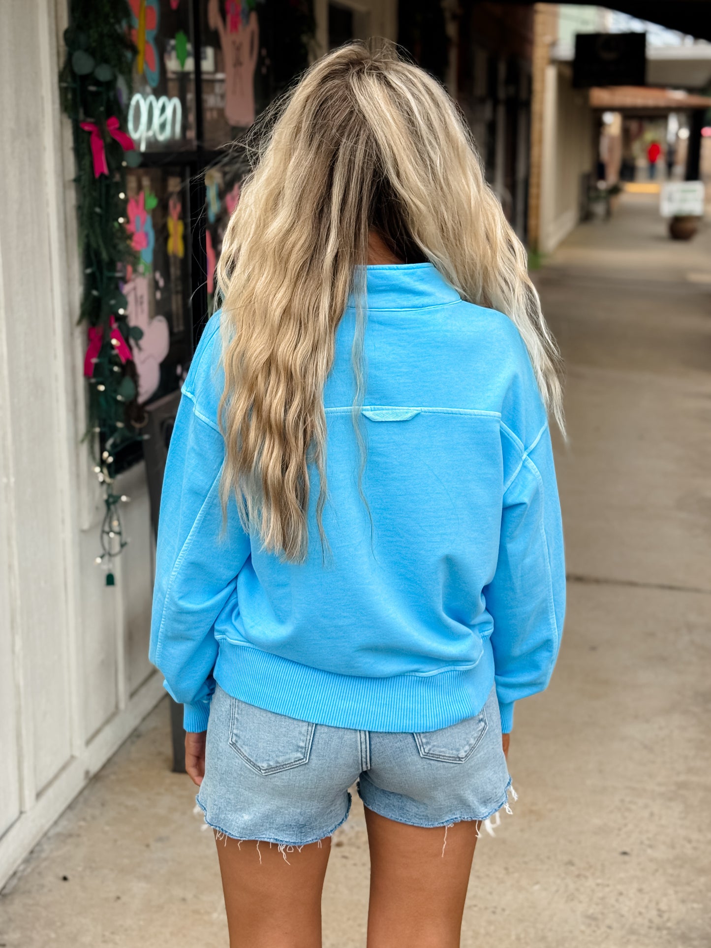 Count Me In Pullover BLUE