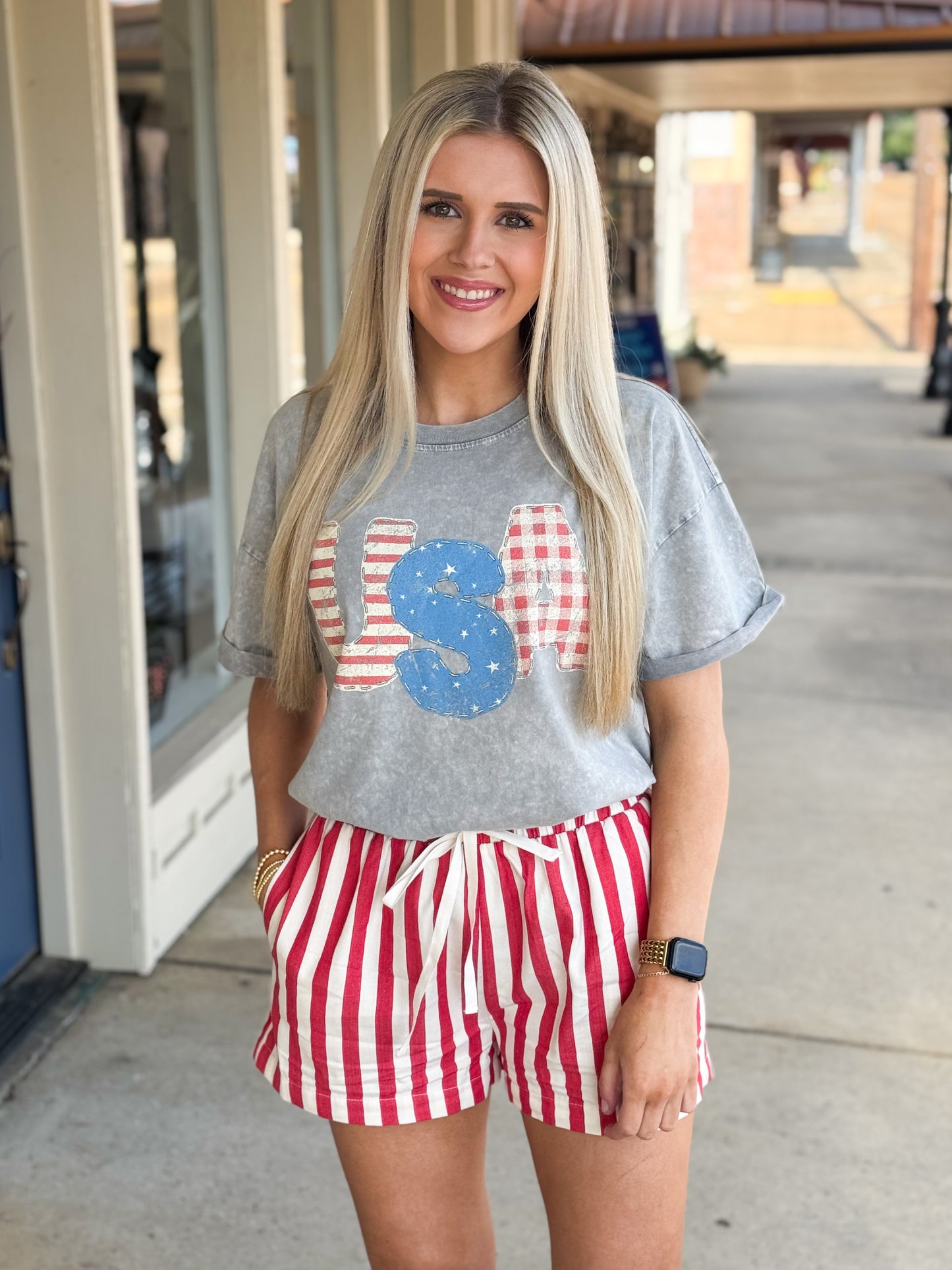 USA Patchwork Tee