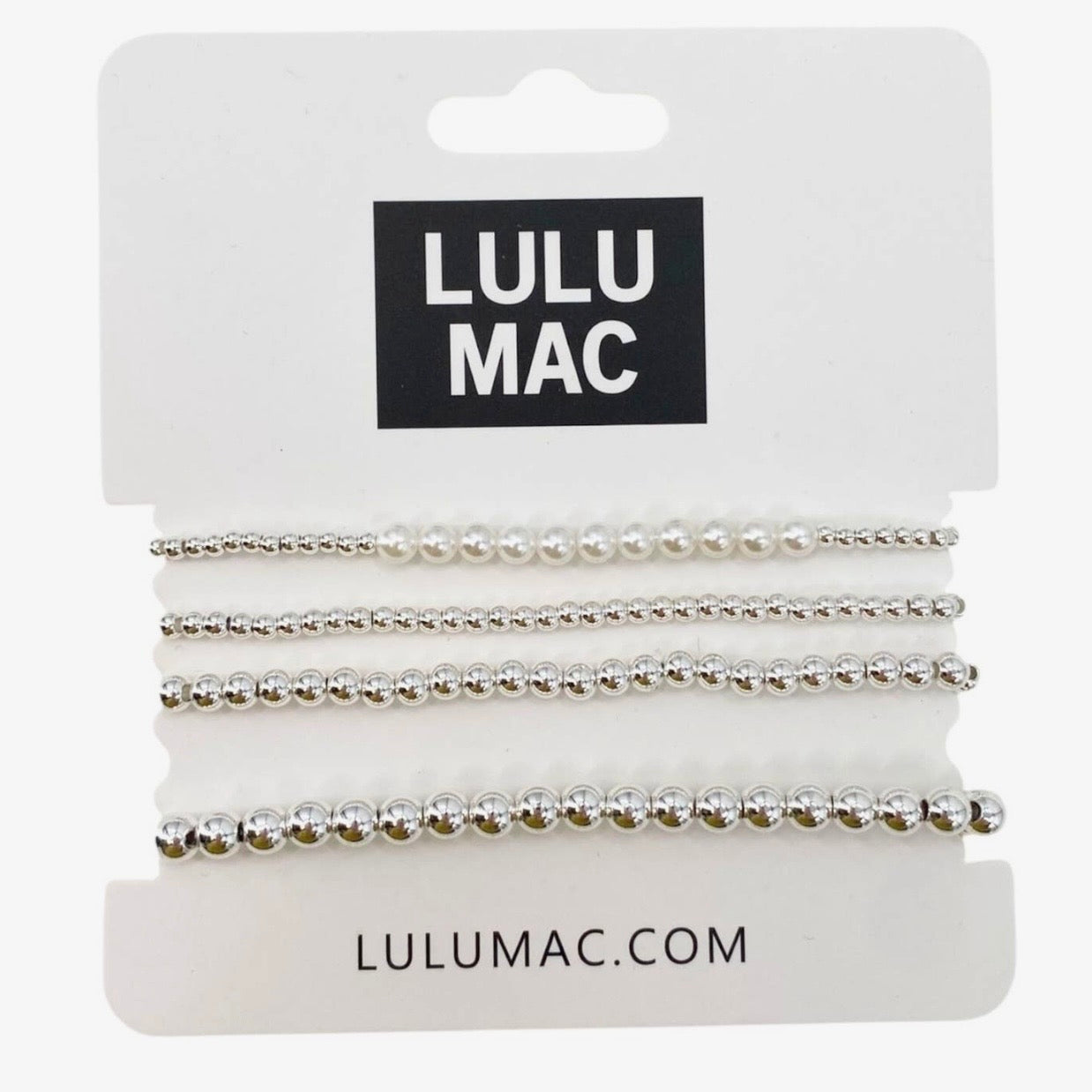 Lulu Mac Bracelet Set SILVER/PEARL