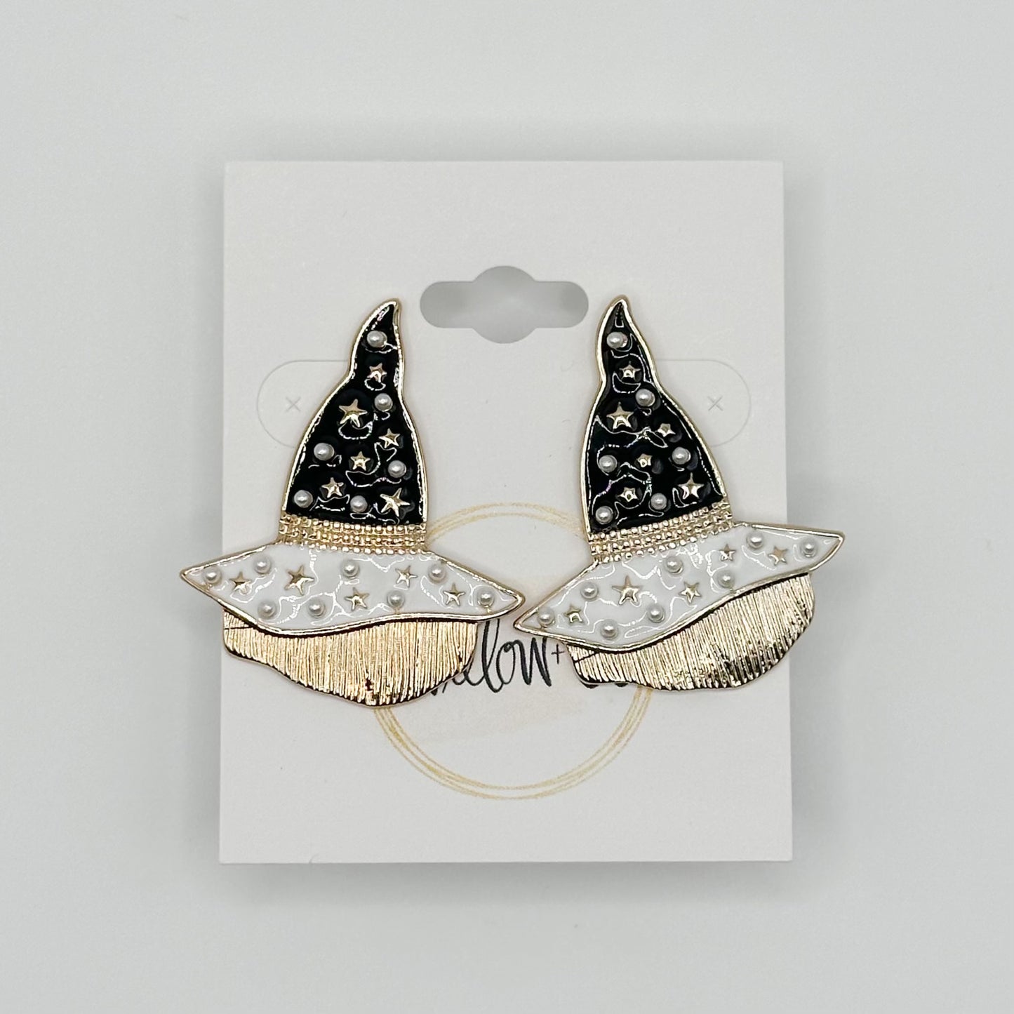 Spooky Witch Hat Earring