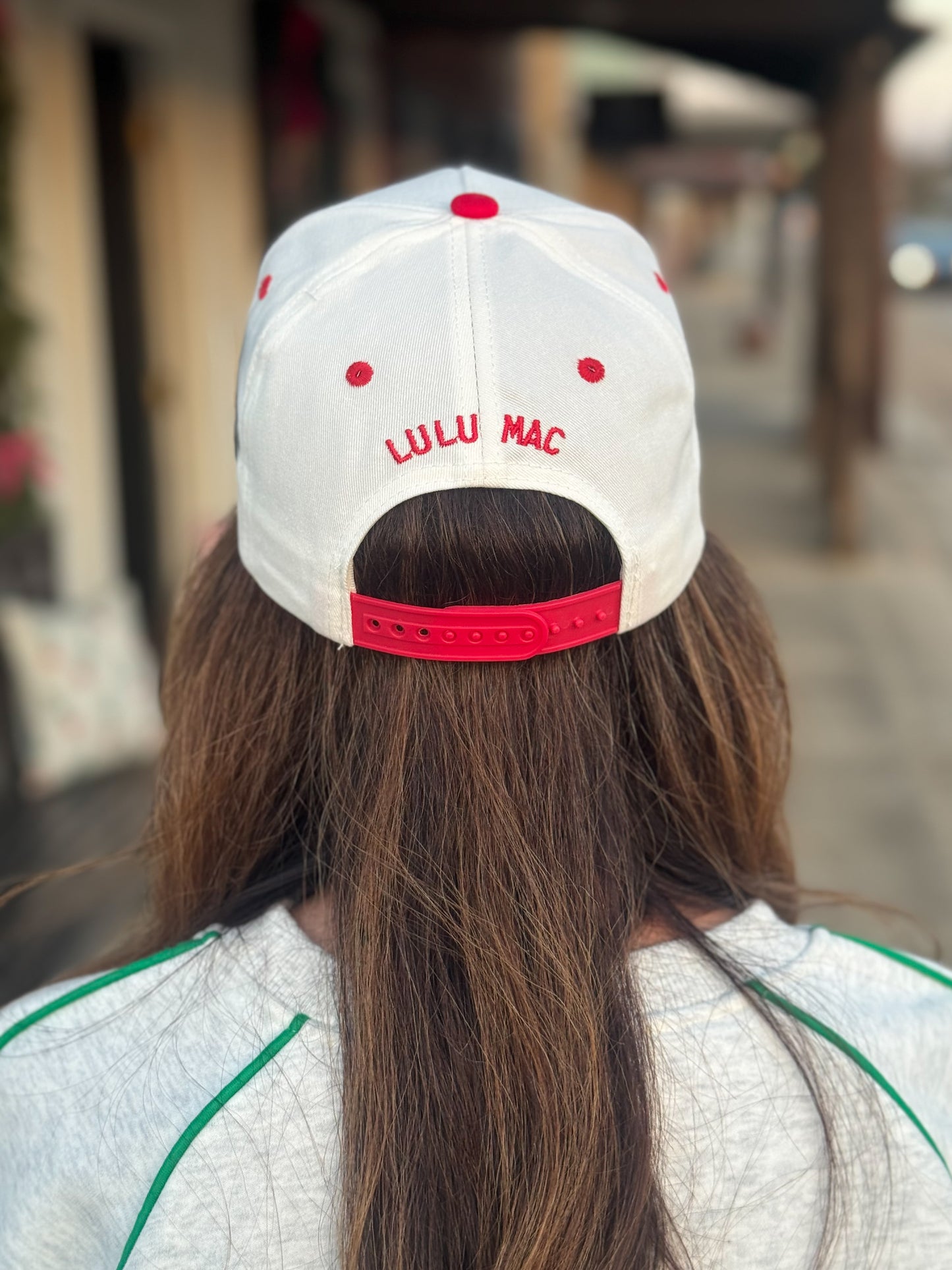 Lulu Mac Merry Trucker Hat RED