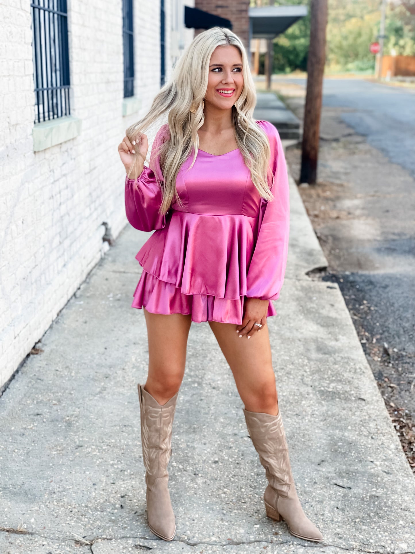 Pure Heart Satin Romper