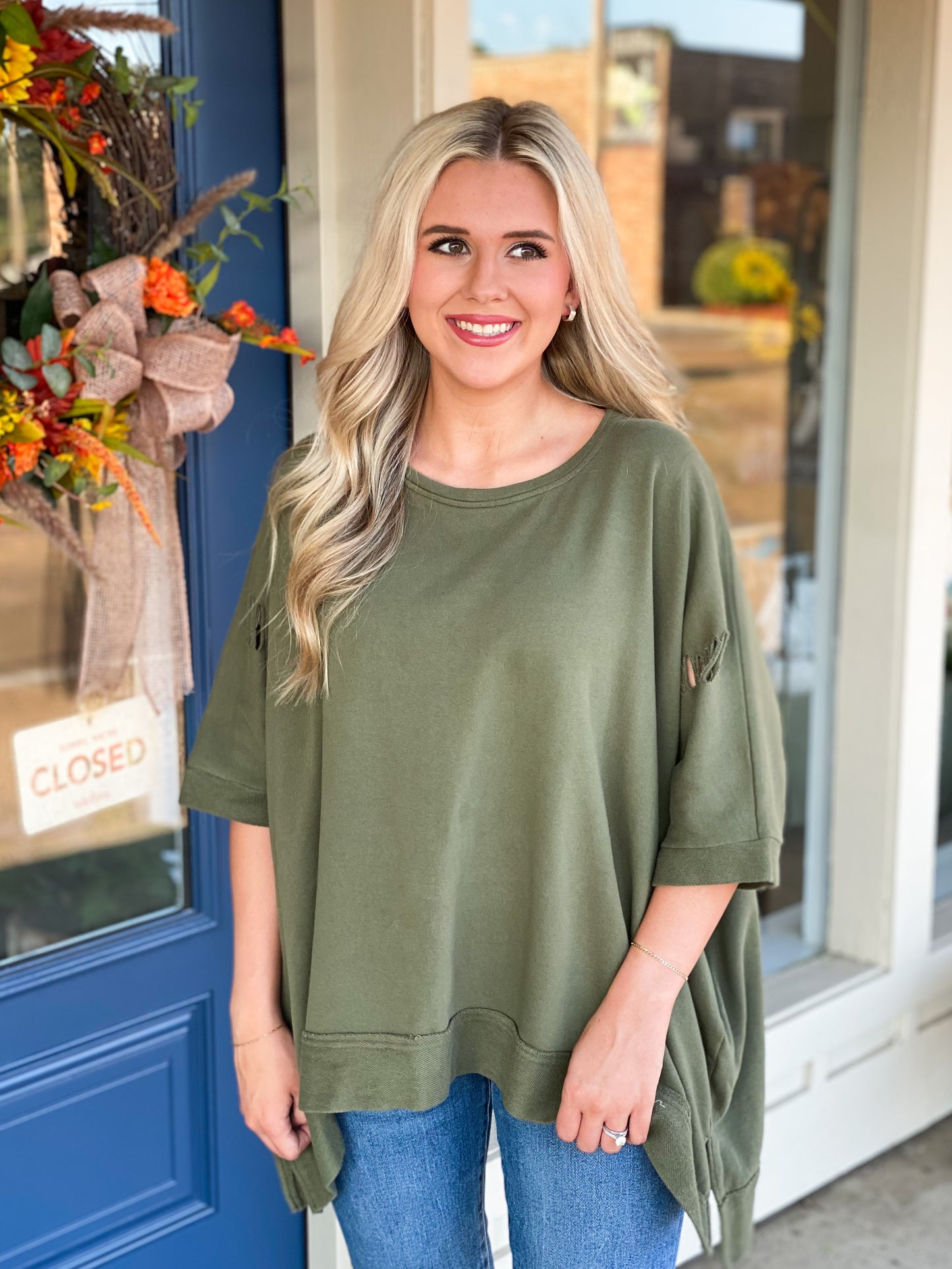 Spiced Latte Oversized Top