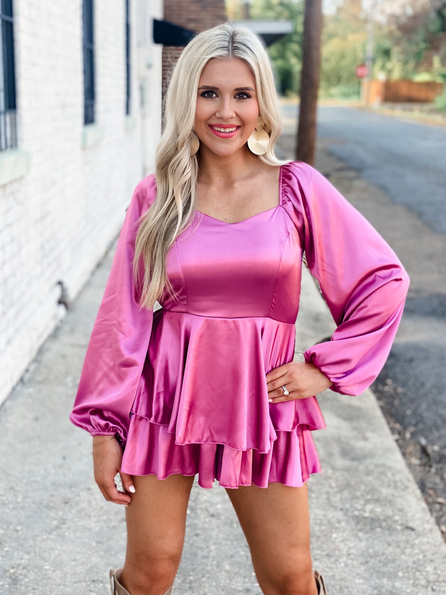 Pure Heart Satin Romper