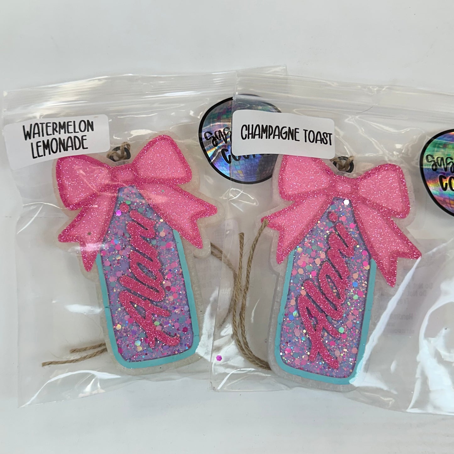 Cotton Candy Alani Bow Car Freshie