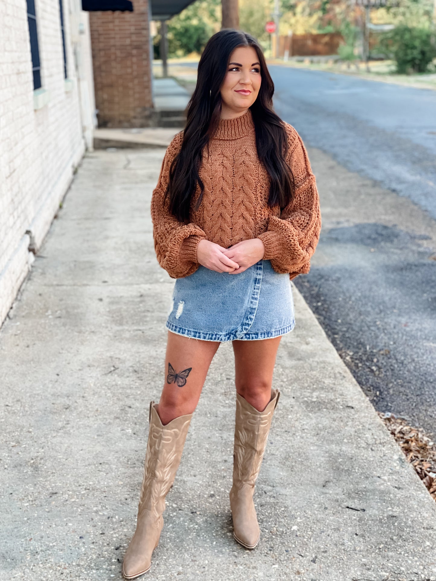 Venture Out Denim Skirt