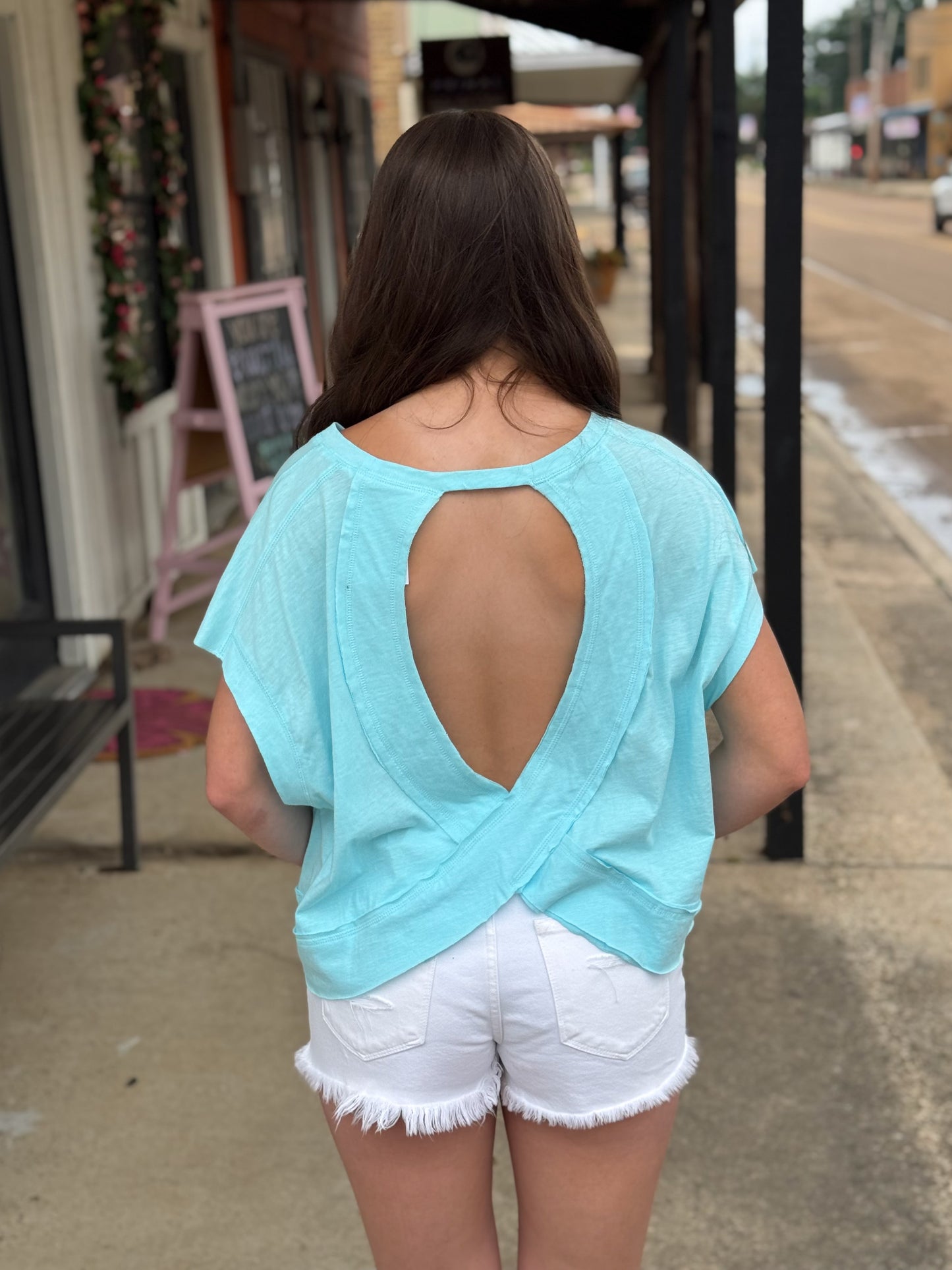 Out & About Top AQUA