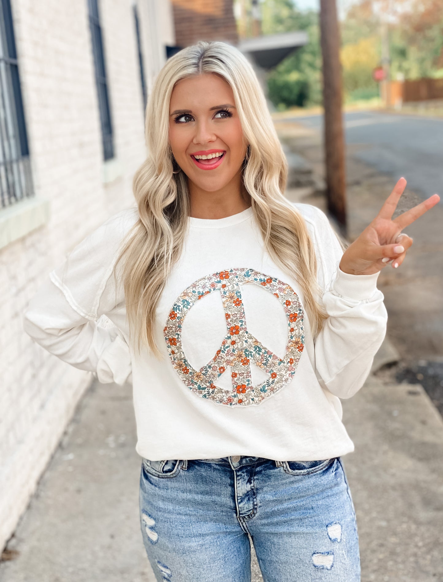 All Things Peace Top