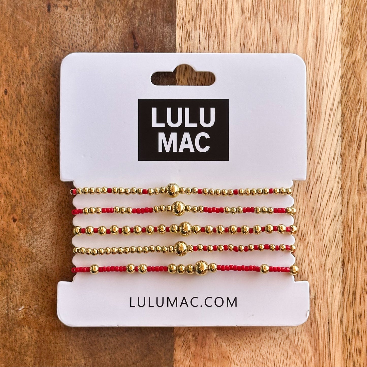 Lulu Mac Bracelet Set RED