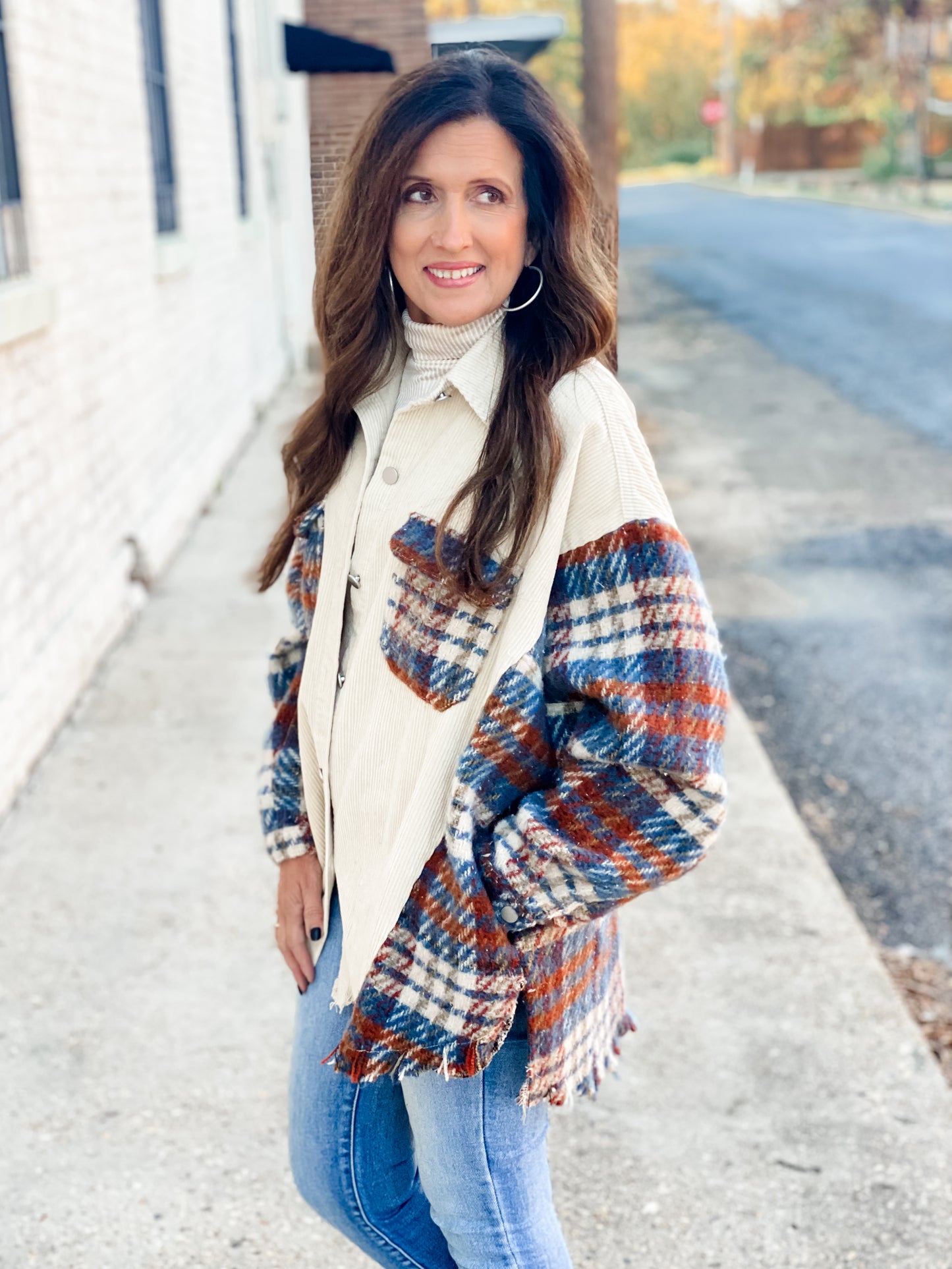 Fall Mixer Corduroy Shacket