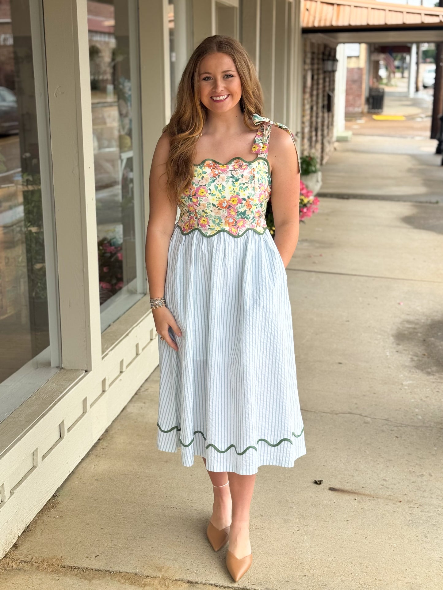 Honeydew Haze Dress