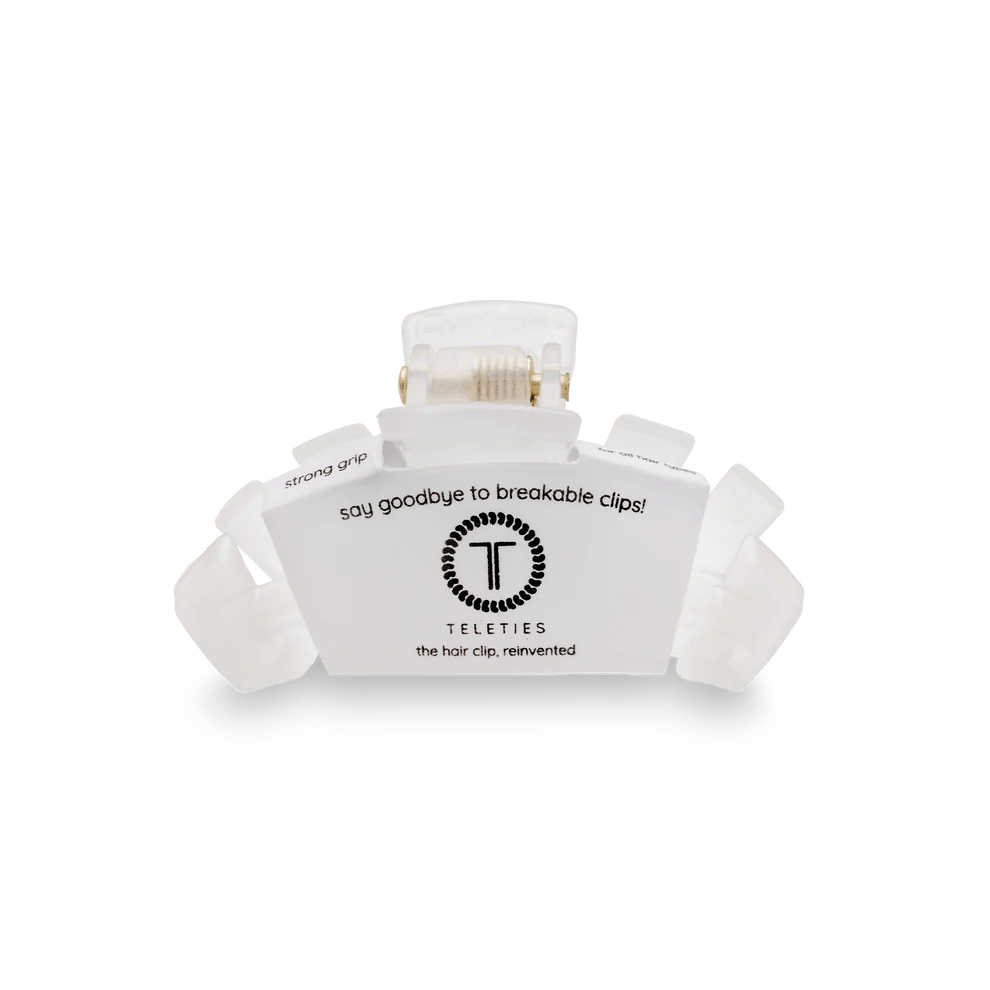 Teleties Classic Coconut White Claw Clip | Tiny