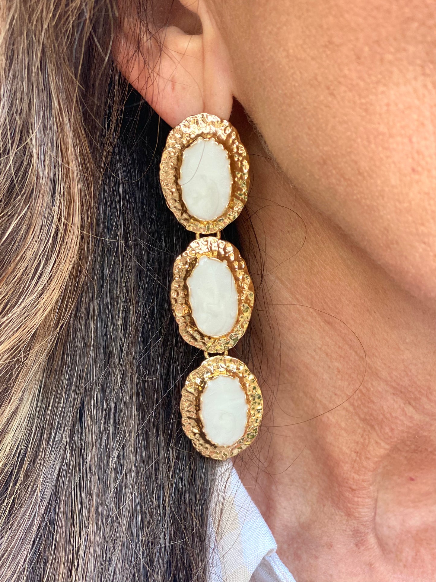 Evangeline Earring WHITE