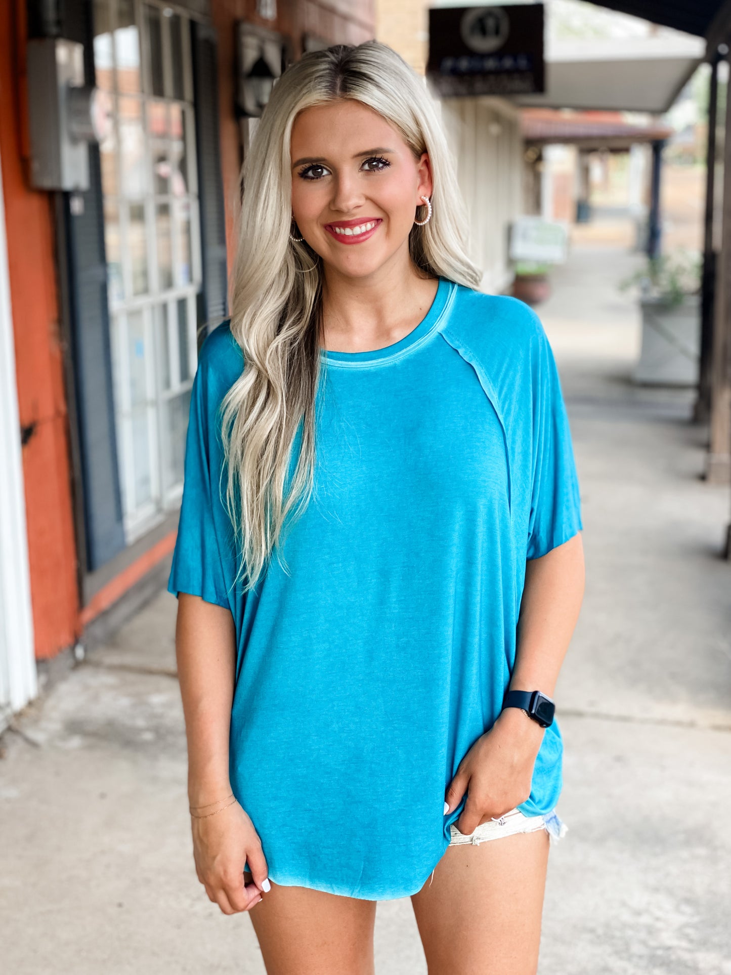 Basic Babe Top TURQUOISE