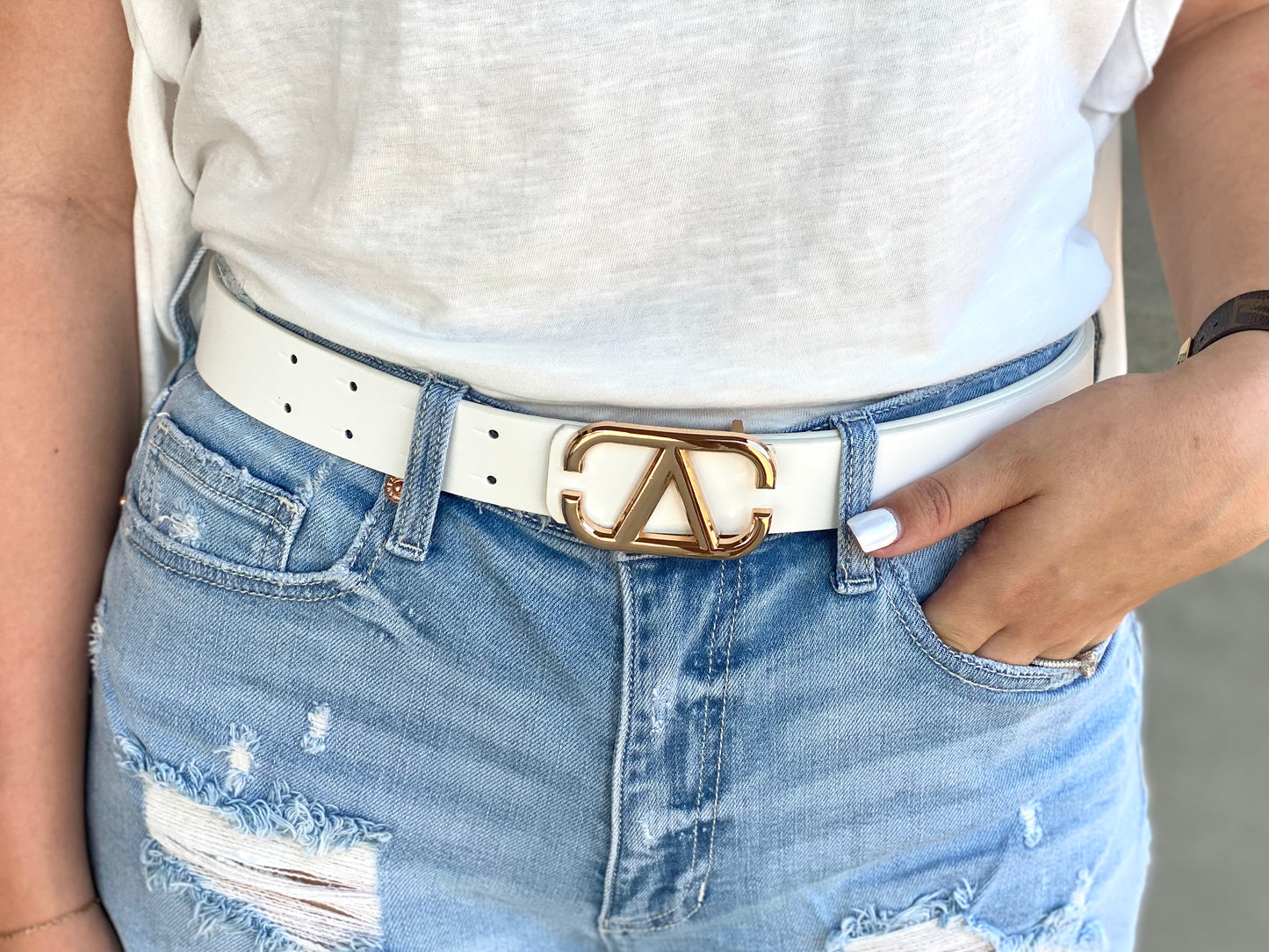 That Girl Belt WHITE