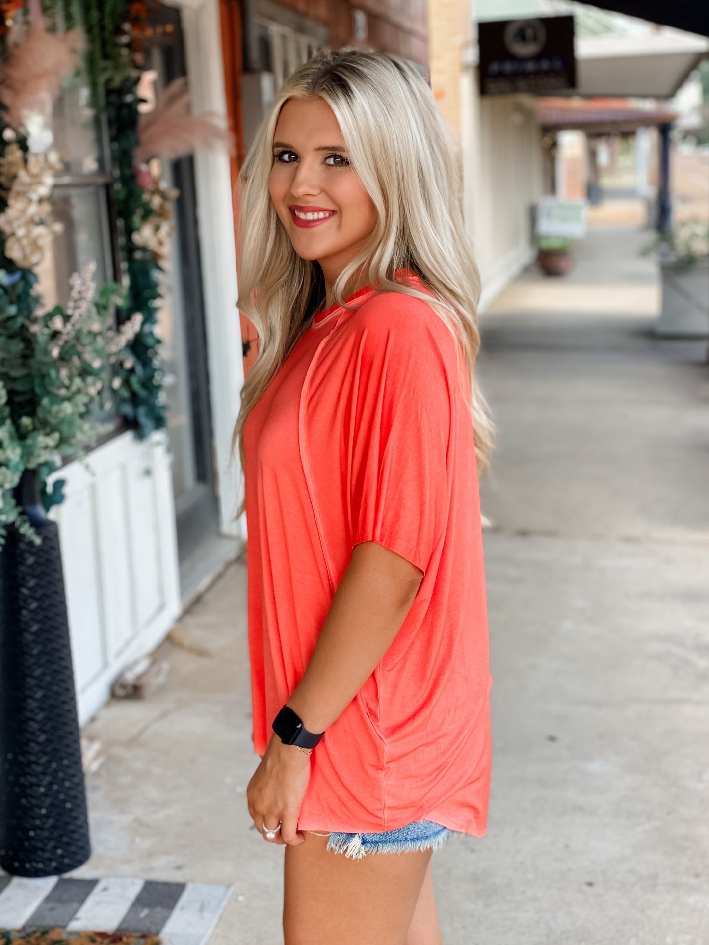 Basic Babe Top TANGERINE