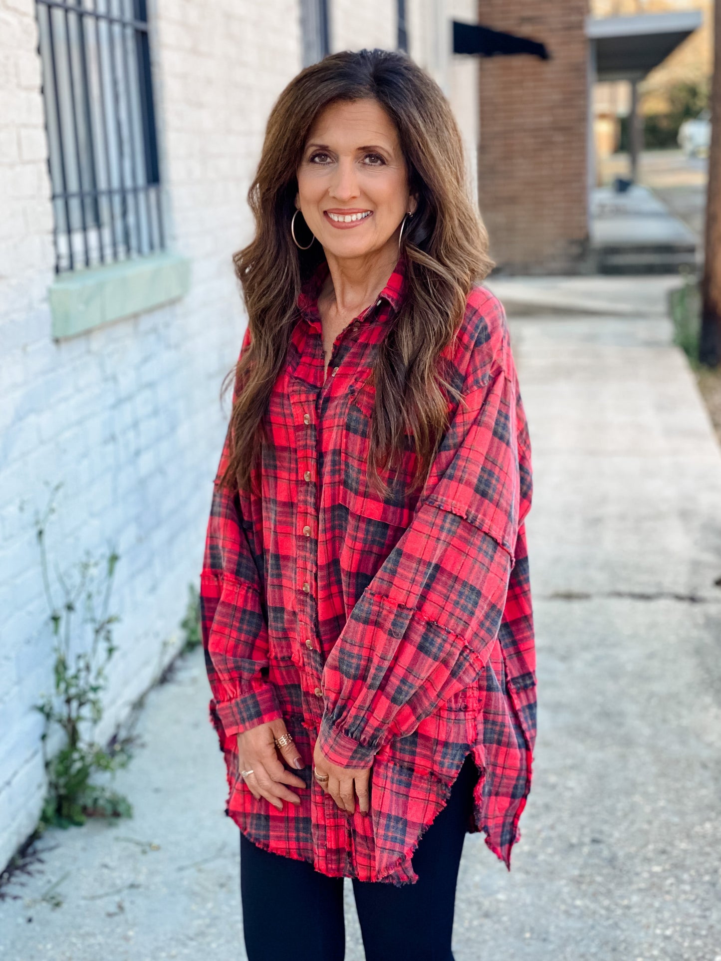 Aspen Nights Flannel Shirt RED