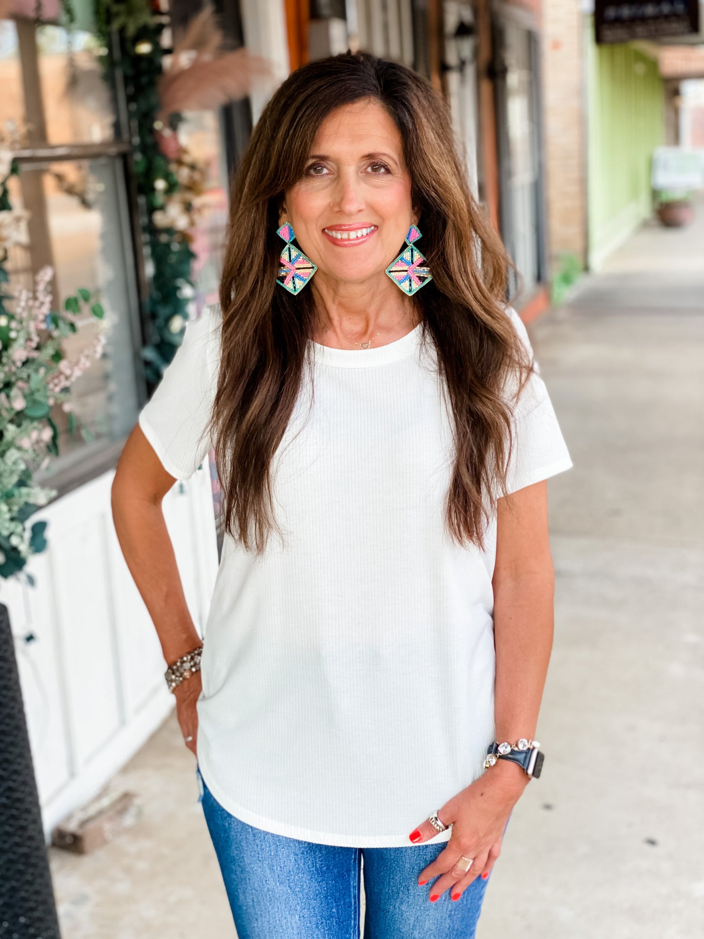 Timeless Ribbed Knit Top IVORY *FINAL SALE*