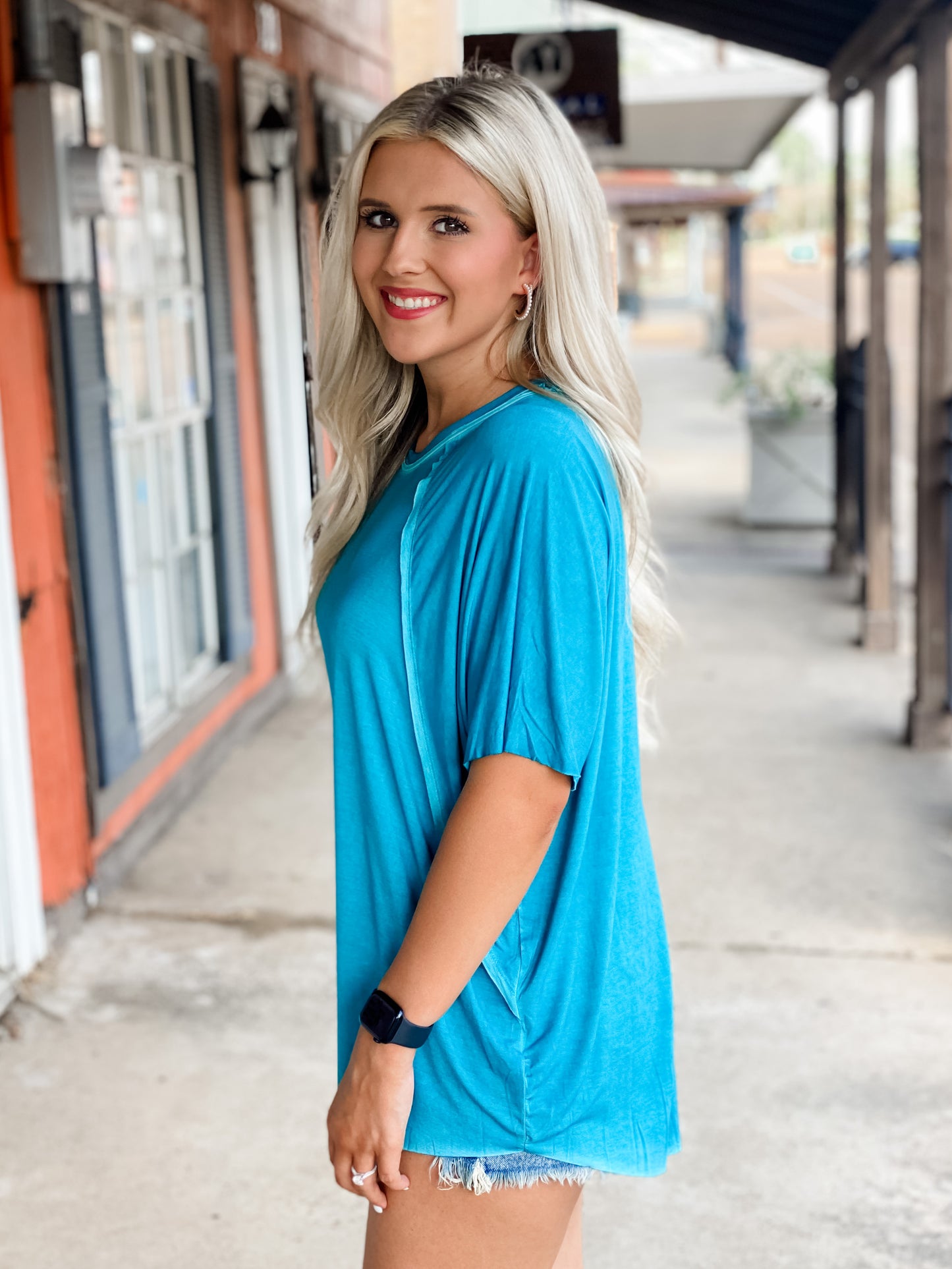 Basic Babe Top TURQUOISE
