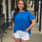 Out & About Top BLUE