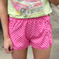 Retro Pink Checkered Shorts