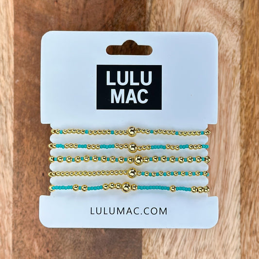 Lulu Mac Bracelet Set TURQUOISE