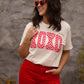 XOXO Checkered Tee