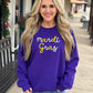 Mardi Gras Embroidered Sweatshirt