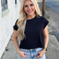 Sunny Days Cropped Tee BLACK