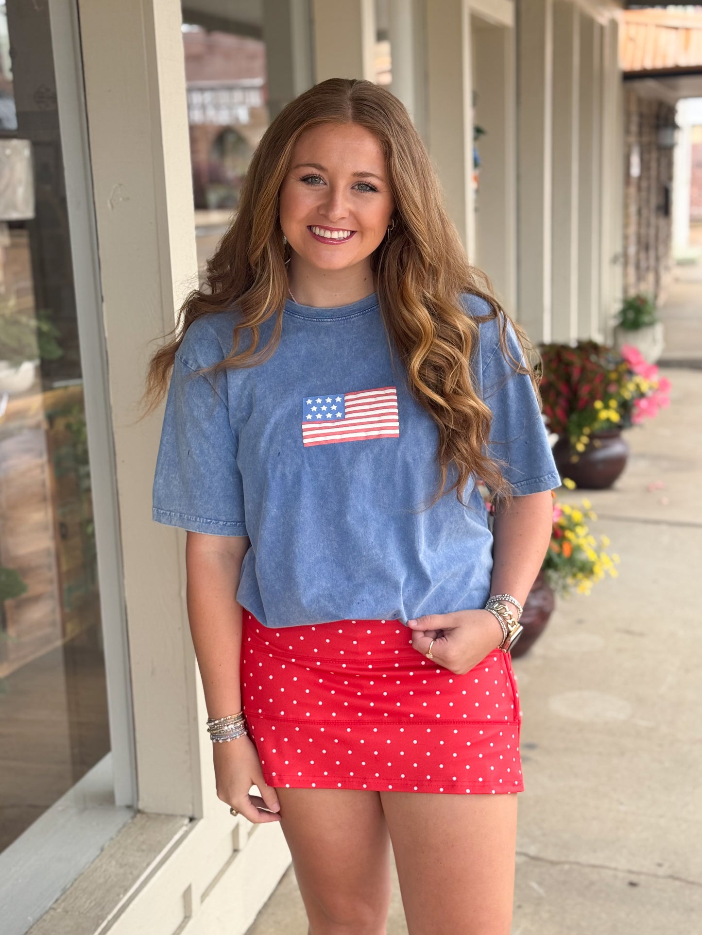 All-American Darling Skort RED