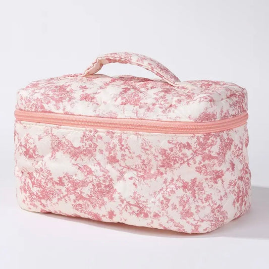 Quilted Cosmetic Bag PINK