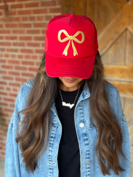 Merry Bow Trucker Hat