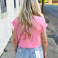 Sunny Days Cropped Tee PINK