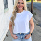 Sunny Days Cropped Tee WHITE