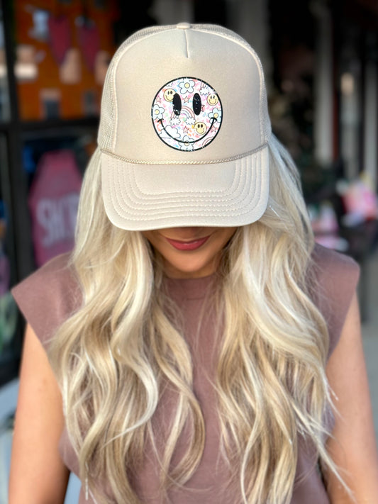 Retro Smiles Trucker Hat