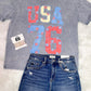USA Flower Power Tee