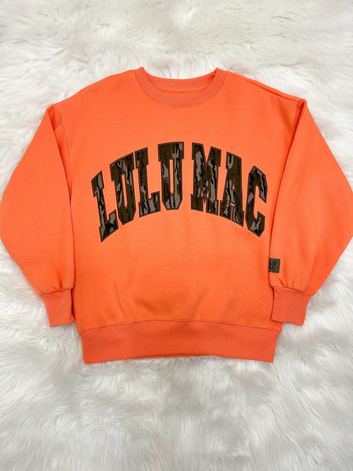 Lulu Mac Orange Bottomland Sweatshirt