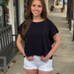 Out & About Top BLACK