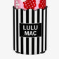 Lulu Mac Stripe Koozie BLACK